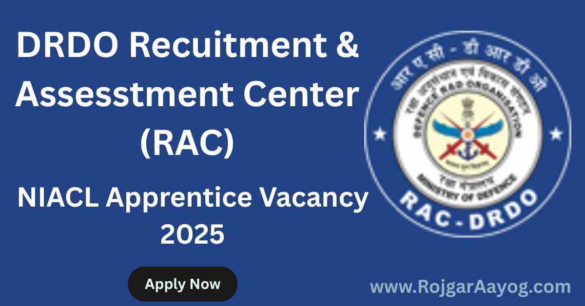 DRDO RAC Scientist B Vacancy 2025
