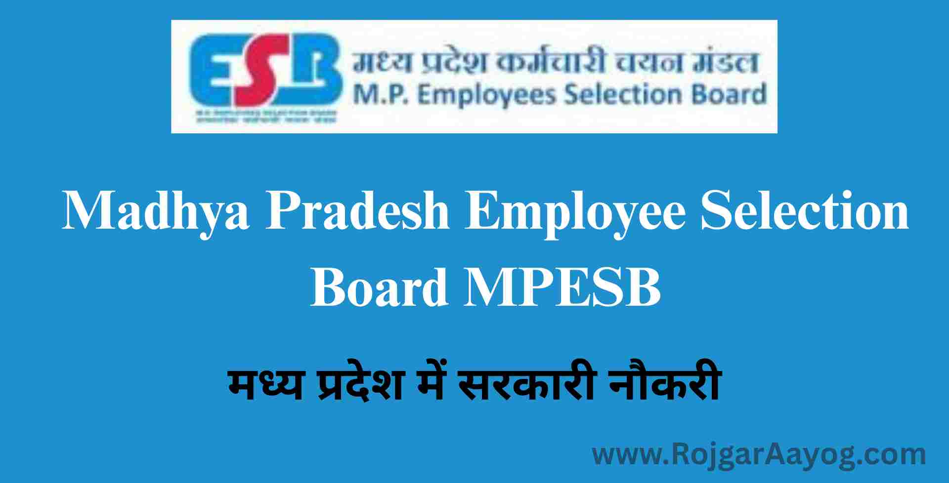 MPESB Primary School Teacher Vacancy